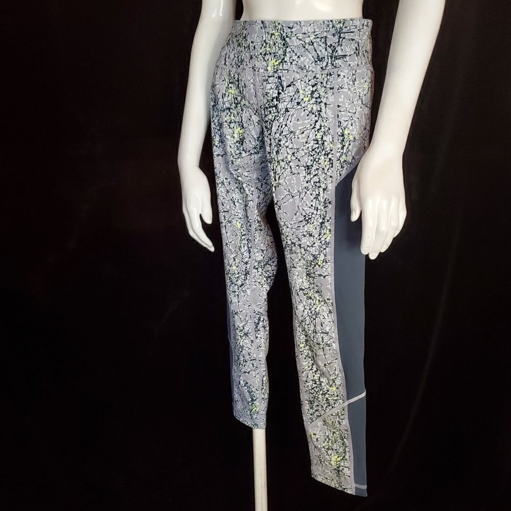 Zella Gray & Green Leggings (S)
